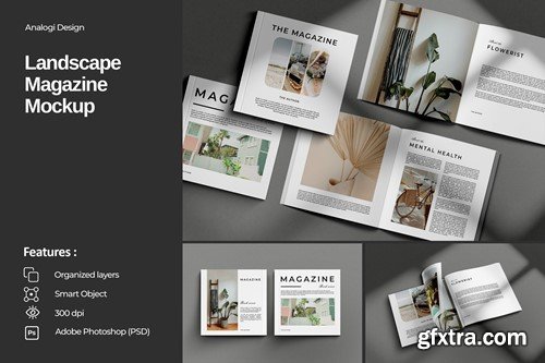Square Magazine Mockup Z88JWBP