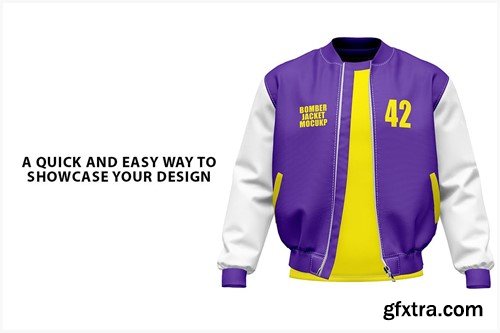 Bomber Jacket with T-Shirt Mockup PP32HQP
