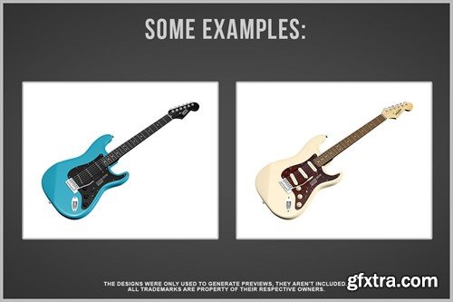 Electric Guitar Mockup CBFNPFH