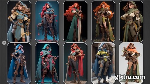 ArtStation - 408 4K Stylized Medieval Warrior Reference Pack Vol.09