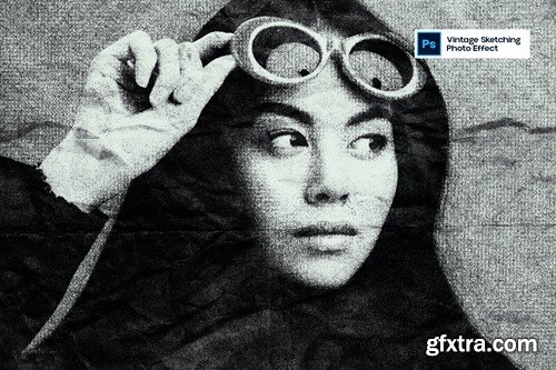Vintage Sketching Photo Effect FKL7XZ7 Vintage Sketching Photo Effect FKL7XZ7