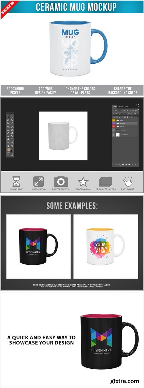 Ceramic Mug Mockup TTJQPUE