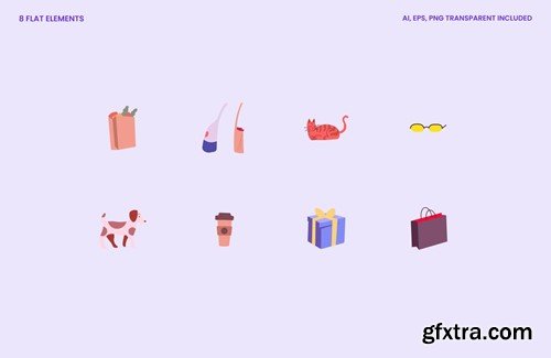 Street Fashion Flat Characters MJDS3F8