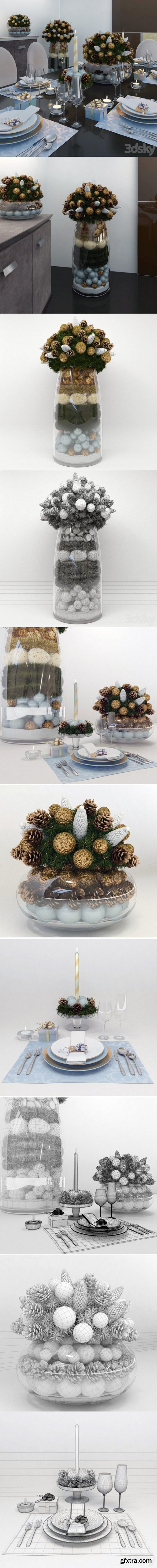 Christmas Decorations and Serving
