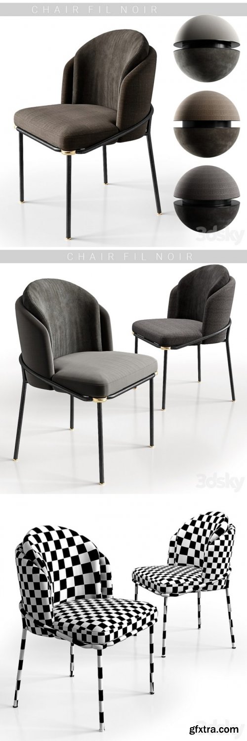 Chairs Minotti Fil Noir 