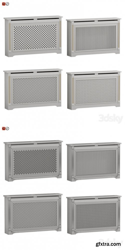 Decorative radiator screen set 04 » GFxtra