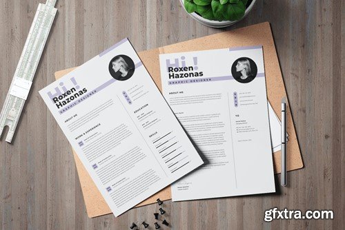 Modern Resume Template 3J9DBCM