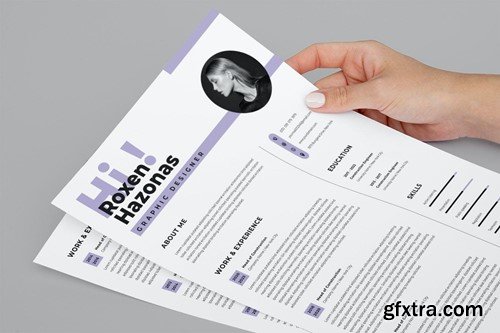 Modern Resume Template 3J9DBCM