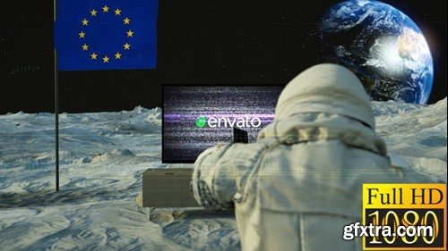 Videohive TV Logo on the Moon 33079979