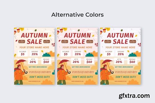 Autumn Sale Promo Flyer Ai & EPS Template GAYJAA7 Autumn Sale Promo Flyer Ai & EPS Template GAYJAA7
