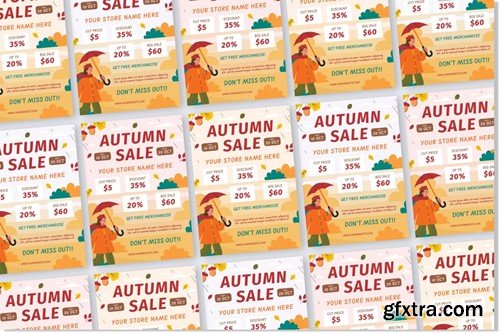 Autumn Sale Promo Flyer Ai & EPS Template GAYJAA7 Autumn Sale Promo Flyer Ai & EPS Template GAYJAA7