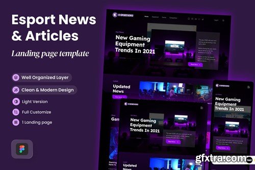 E-SportNews - Esport News & Articles Landing Page XRG69CU