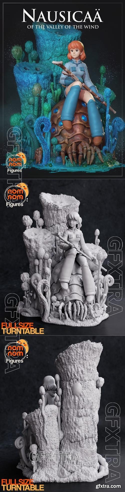 Nomnom Figures - Nausica form the Valley of the Wind &ndash; 3D Print Model