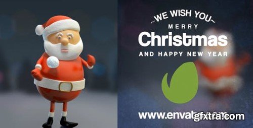 Videohive Santa Juggling Snowballs 13606602