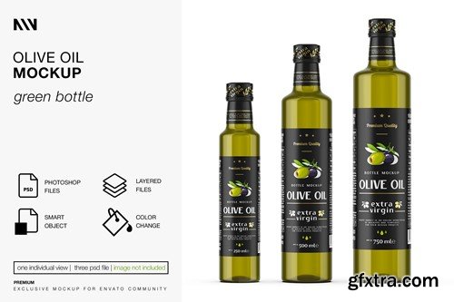 Olive Oil Bottle Mockup NLWTRVT