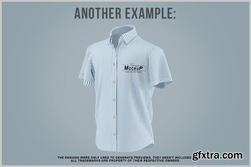 Men Short Sleeve Shirt Mockup - Half Side View MH8FKZK