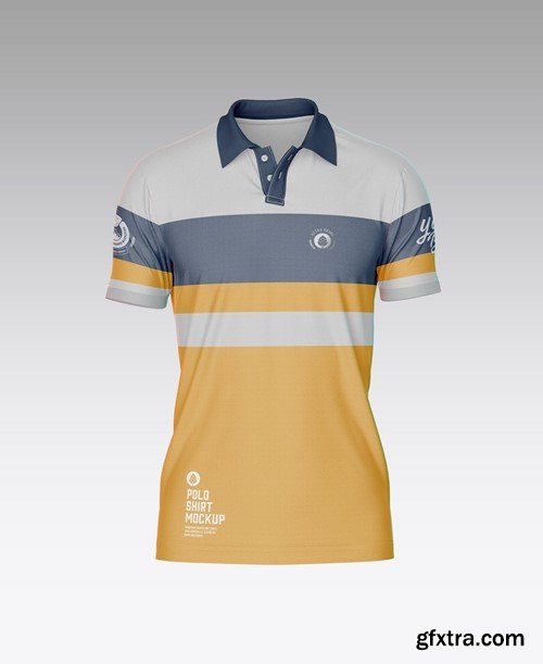 Short Sleeve Polo Shirt Mockup BAXQPXM
