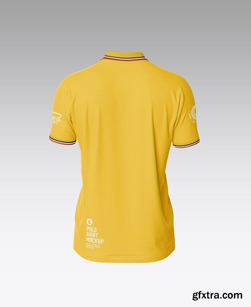 Short Sleeve Polo Shirt Mockup BAXQPXM