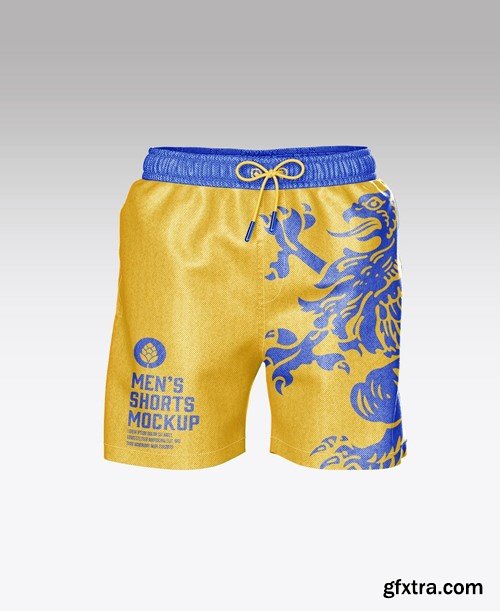 Set Men's Swimwear Mockup 77DQUXF