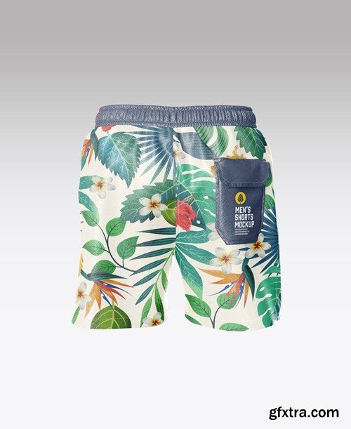 Set Men's Swimwear Mockup 77DQUXF