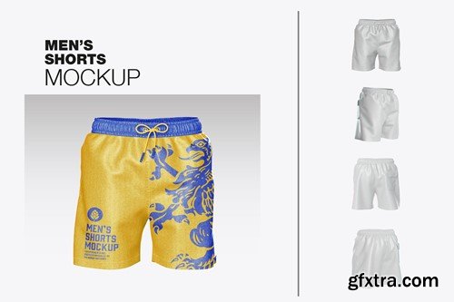 Set Men's Swimwear Mockup 77DQUXF