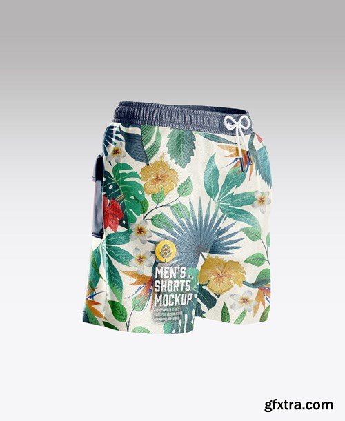 Set Men's Swimwear Mockup 77DQUXF