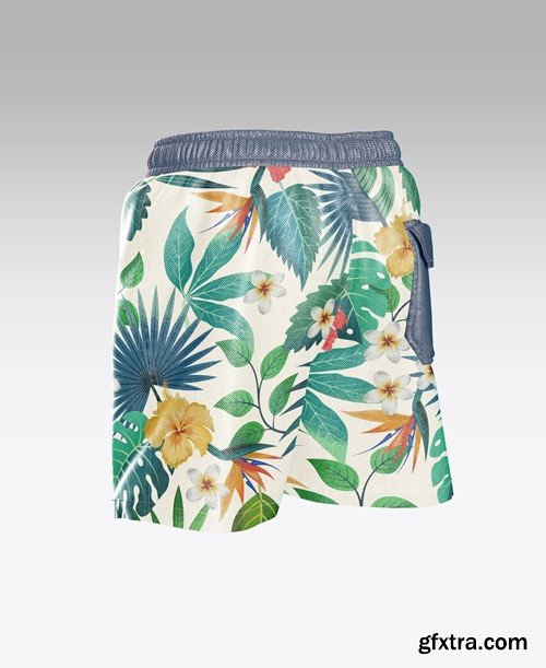 Set Men's Swimwear Mockup 77DQUXF