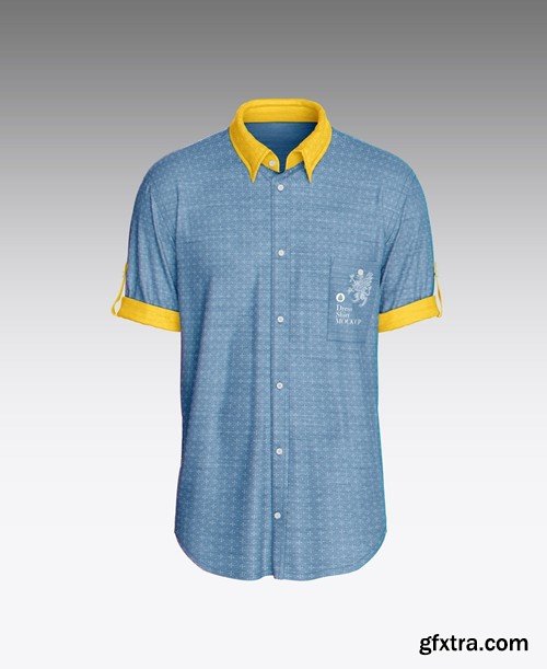 Short Sleeve Polo Shirt Mockup BTS6JK6