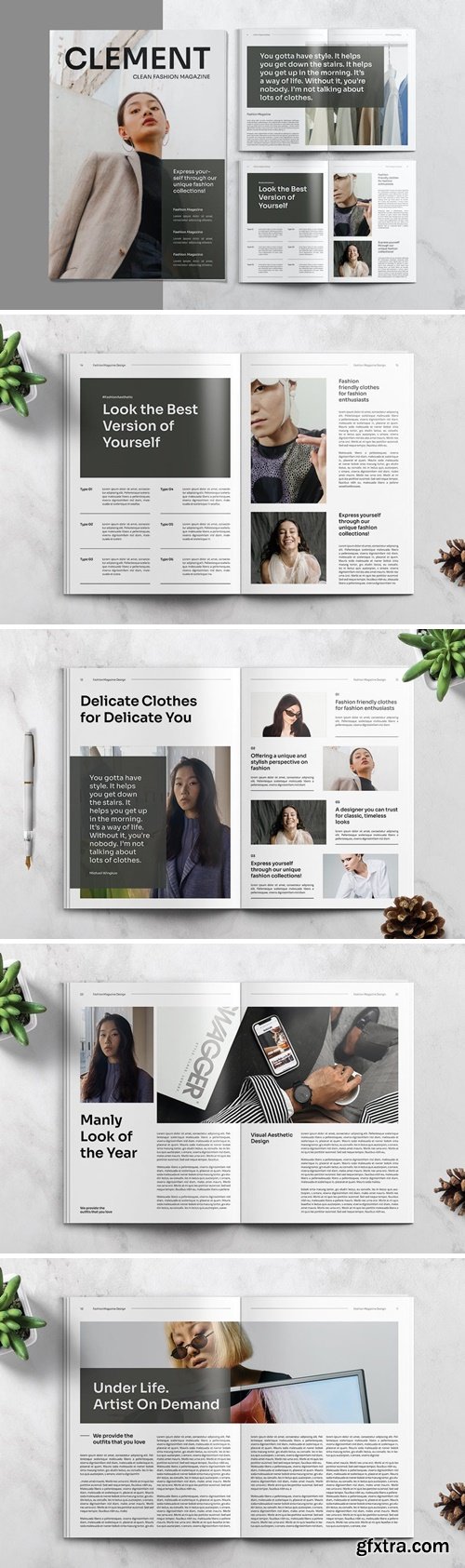 Fashion Magazine Template EVD4M85
