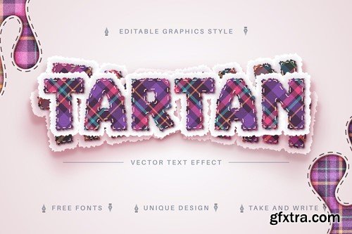 Tartan Textile - Editable Text Effect, Font Style XZ2TNFH Tartan Textile - Editable Text Effect, Font Style XZ2TNFH