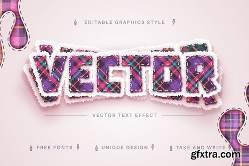 Tartan Textile - Editable Text Effect, Font Style XZ2TNFH Tartan Textile - Editable Text Effect, Font Style XZ2TNFH