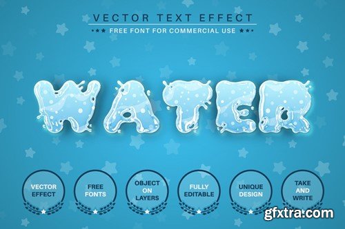 Water Splash - Editable Text Effect, Font Style U43Y7XE