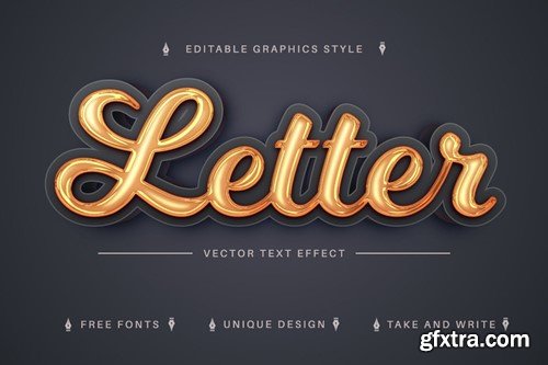 Good 3D- Editable Text Effect, Font Style X674PMJ