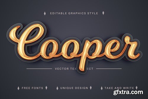 Good 3D- Editable Text Effect, Font Style X674PMJ