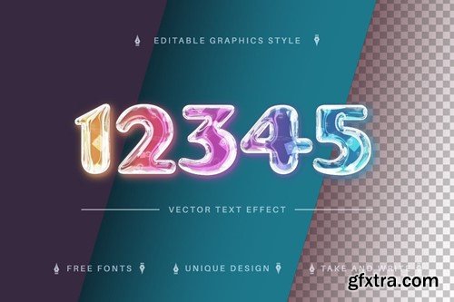 Color Glass - Editable Text Effect, Font Style TBK6MRR