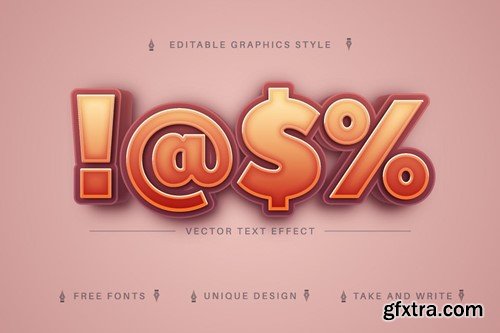 Good 3D - Editable Text Effect, Font Style QRXSLS8