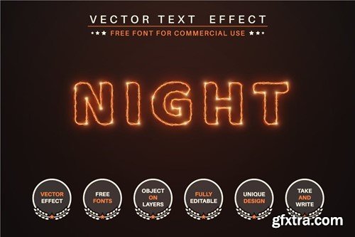 Lightning - Editable Text Effect, Font Style XWZK39P