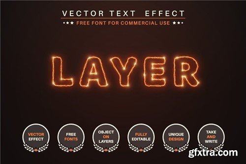 Lightning - Editable Text Effect, Font Style XWZK39P