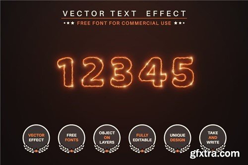 Lightning - Editable Text Effect, Font Style XWZK39P