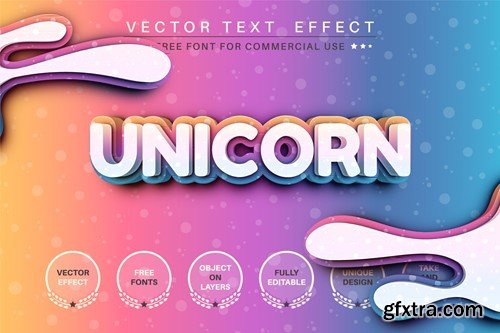 Unicorn Dream - Editable Text Effect, Font Style FYQGWX6 Unicorn Dream - Editable Text Effect, Font Style FYQGWX6