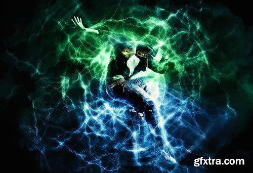 Energy Animation Photoshop Action NMNS77