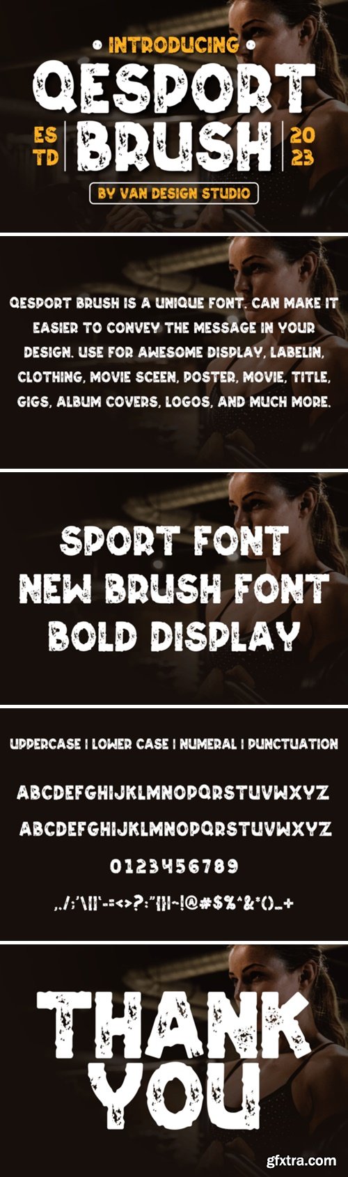 Qesport Brush Font