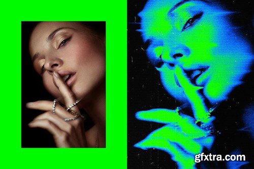 Creepy TV Glitch Photo Effect GG4RB2K