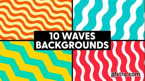 Videohive Waves Backgrounds 47862885