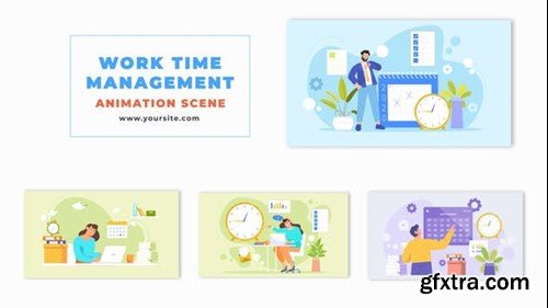 Videohive Flat Design Animation Scene of Characters Organizing Work Time 47865710 Videohive Flat Design Animation Scene of Characters Organizing Work Time 47865710