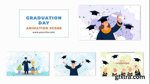 Videohive Graduation Day Ceremony Animation Scene 47865357 Videohive Graduation Day Ceremony Animation Scene 47865357