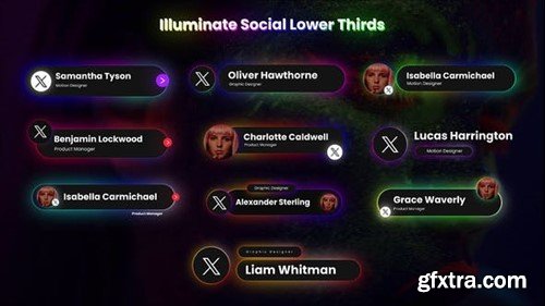 Videohive Illuminate Social Lower Thirds 47824281
