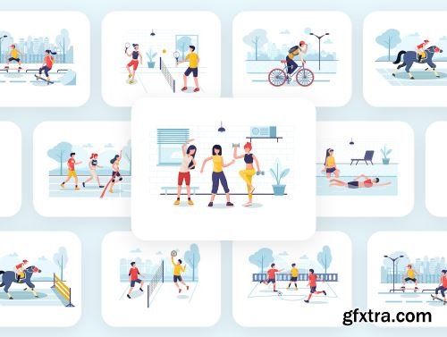 Sport Illustrators Pack Ui8.net