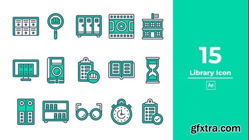Videohive Library Icon After Effect 47866302