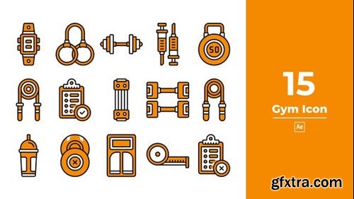 Videohive Gym Icon After Effect 47853574 Videohive Gym Icon After Effect 47853574